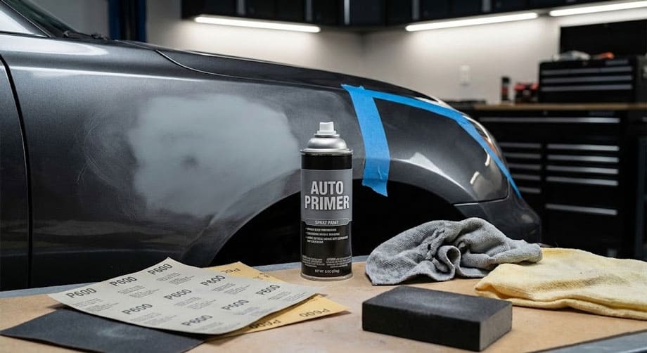 Підготовка автомобіля перед фарбуванням балончиком